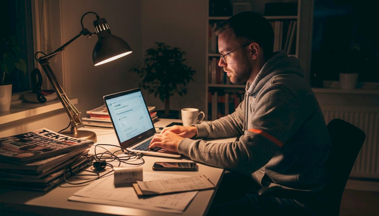 Man inser att man behöver IT-support när det nästan är läggdags.