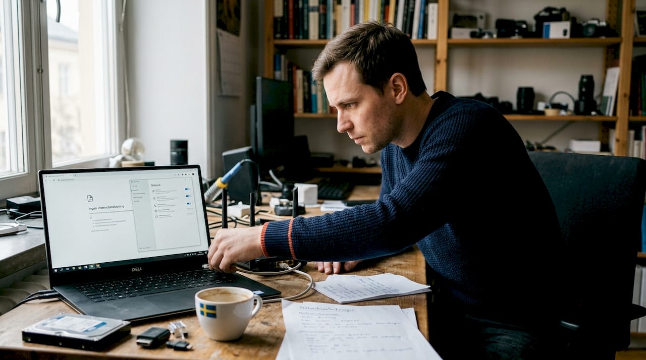 Så löser du nätverksstrul på hemmakontoret
