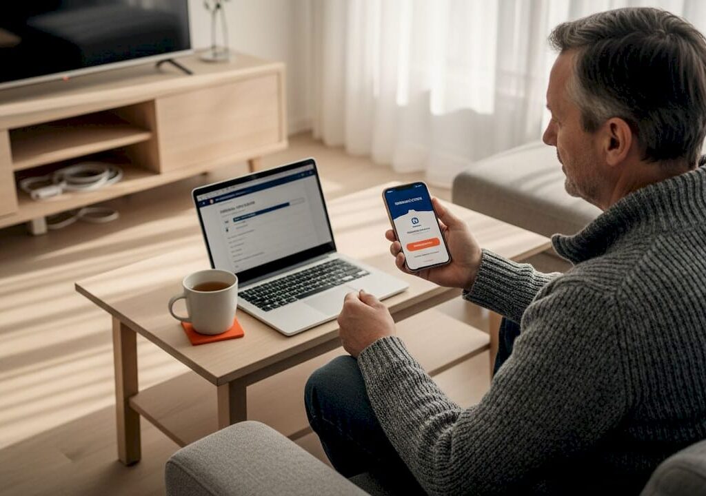 Man ser över sitt wifi och sin router hemma