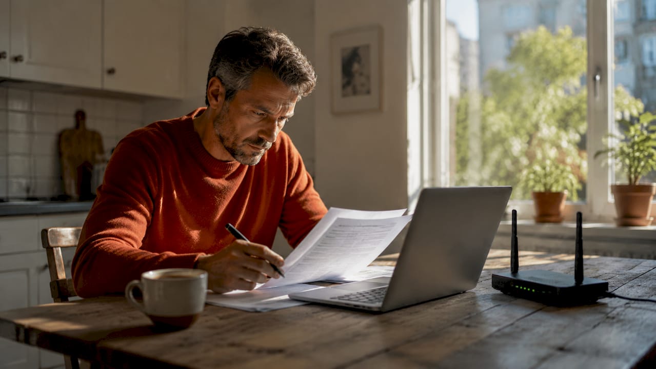 Man går igenom IT-utrustningen på kontoret för att se vad som finns och vad som behöver uppdateras.