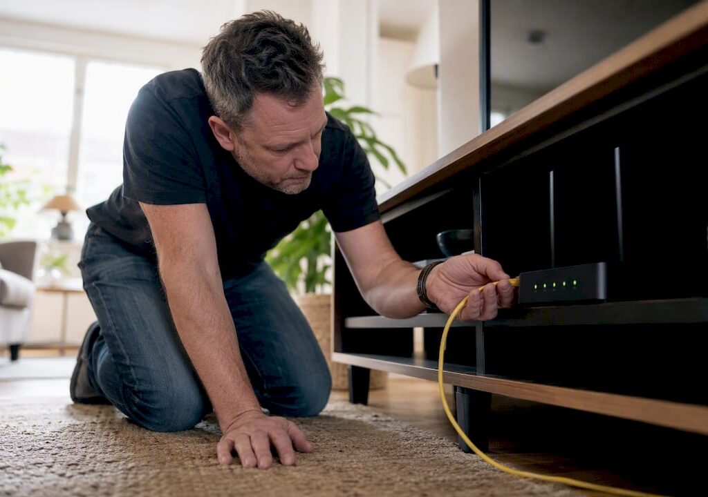 Så kopplar du in din router och modem med kablar hemma